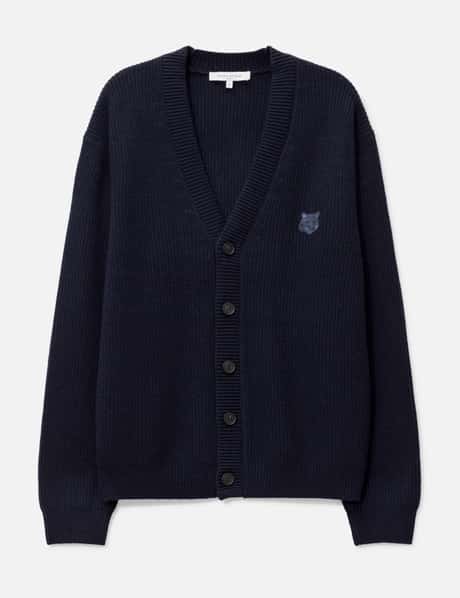 Maison Kitsuné Bold Fox Head Patch Comfort Ribbed Cardigan