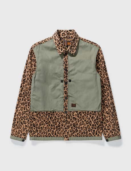 QUENCHLOUD QUENCHLOUD CAMO WITH LEOPARD TWILL JACKET