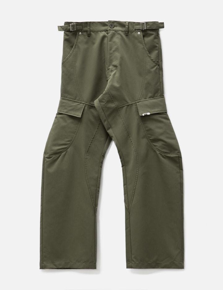 Grailz Curved Cargo Trouser In Green