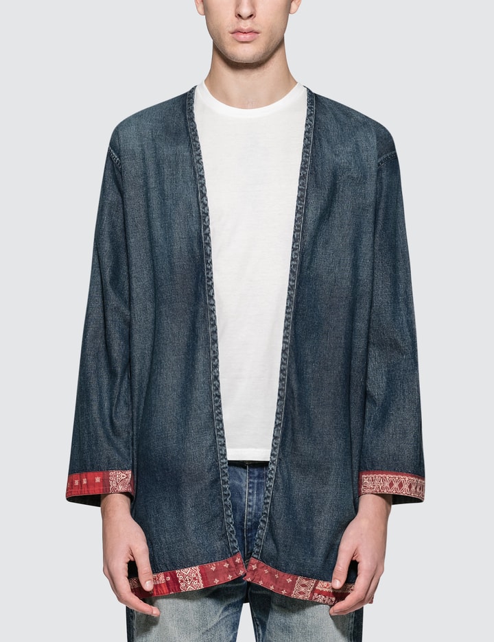 Denim Long Shirt Cardigan Placeholder Image