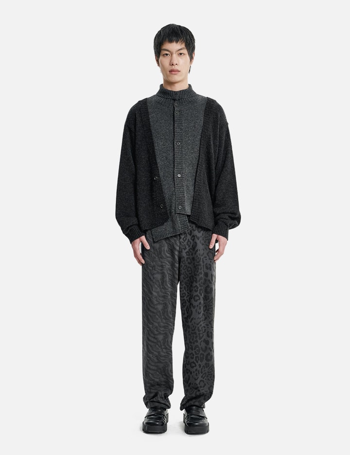 AJOBYAJO Double Layered Turtleneck Cardigan