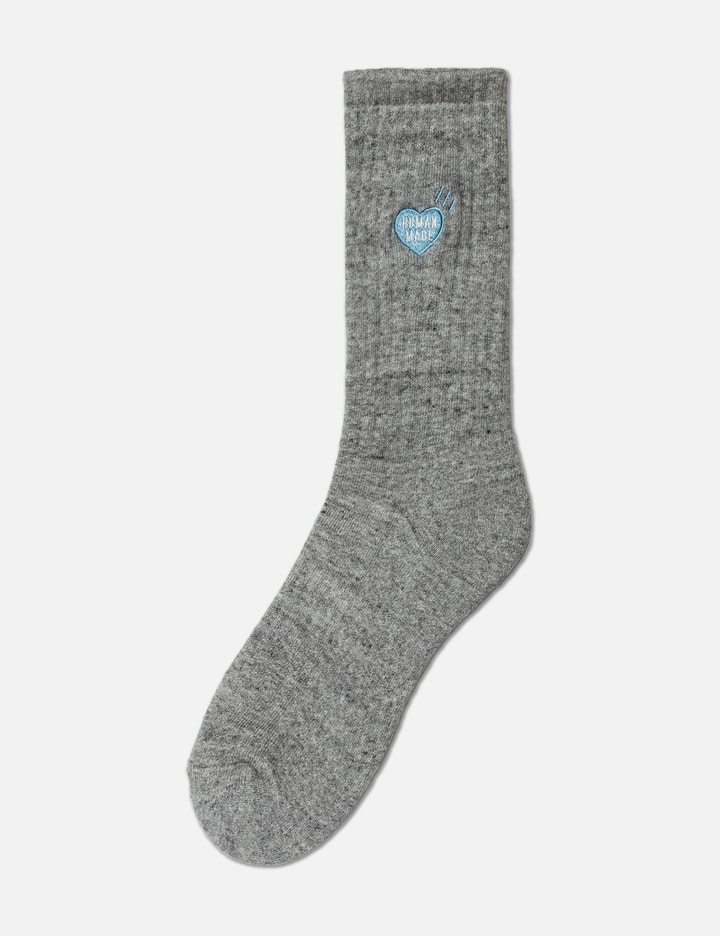 Shop Human Made Pile Socks In Grey