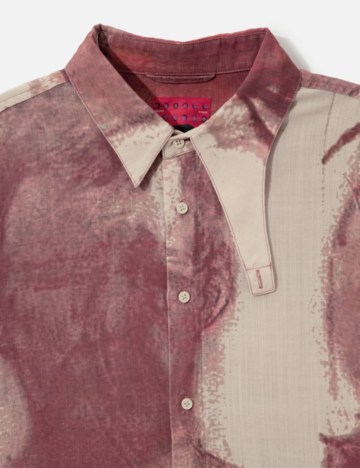 KidSuper Face Sketches Storm Flap Button Up Shirt