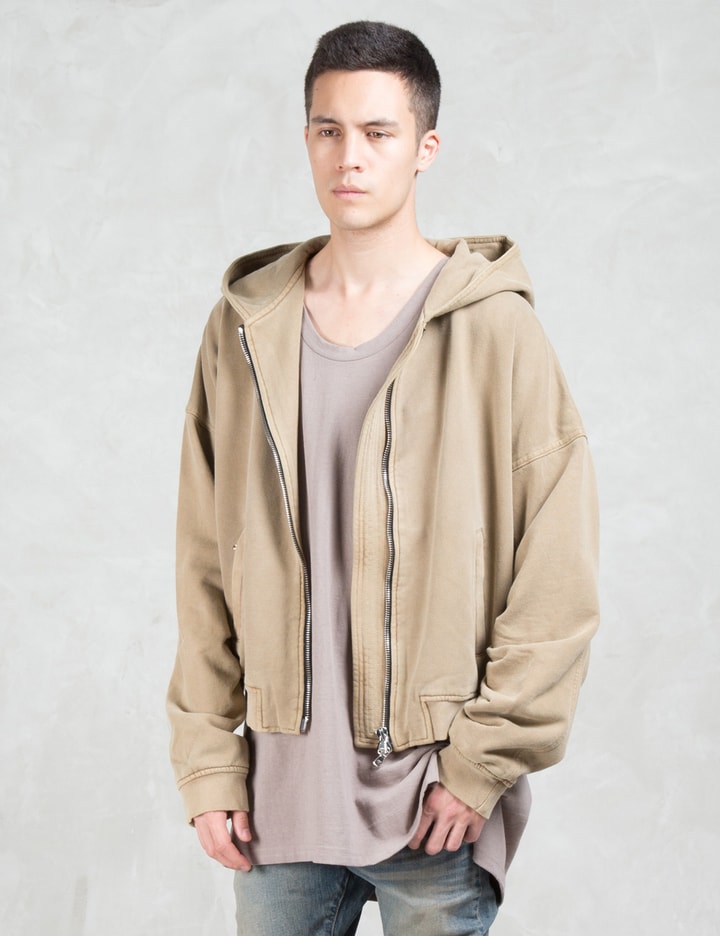 Oversize Zip-Up Hoodie Sweat Jacket Placeholder Image