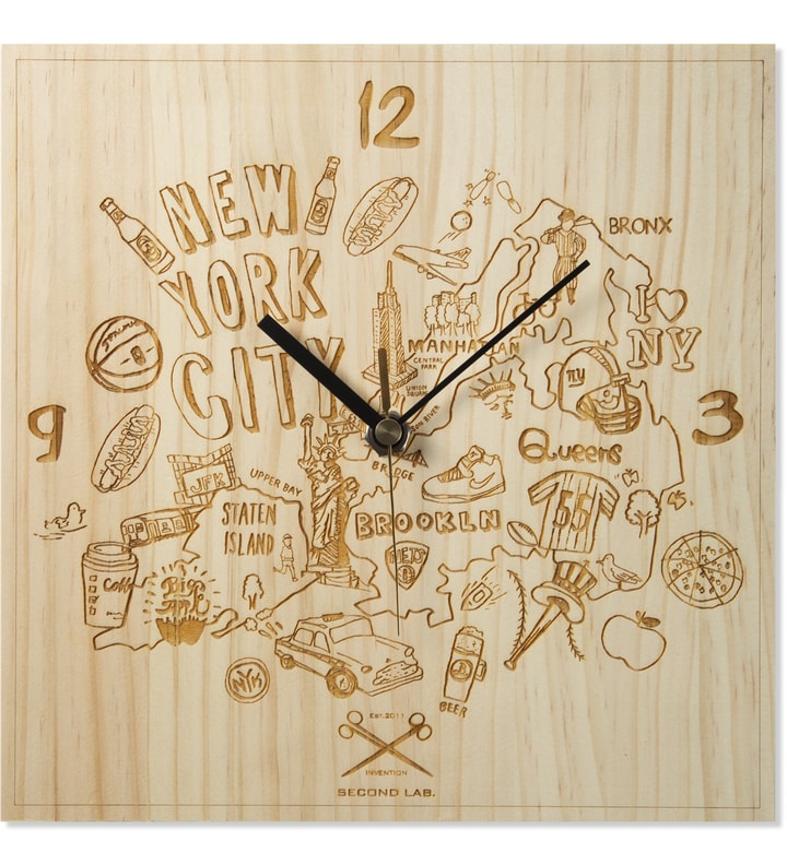 Natural NYC Laser Map Clock Placeholder Image
