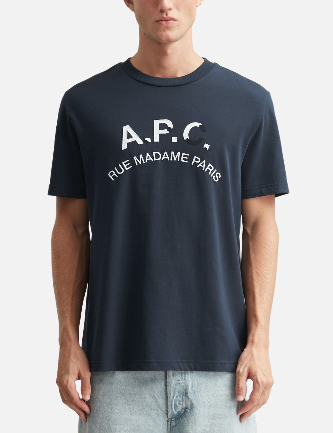 T-Shirt With Vintage-Effect A.P.C. Logo view 18