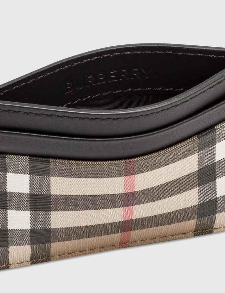 Burberry Sandon Check Leather Card Case