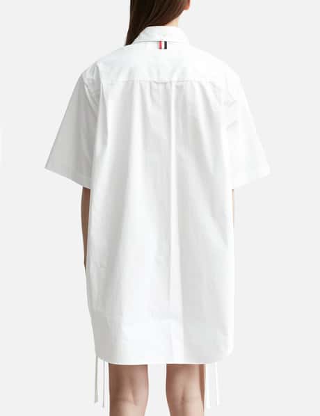 Thom Browne - SUPERSIZED GATHERED SHIRT DRESS | HBX Thom Browne - SUPERSIZED GATHERED SHIRT DRESS | HBX