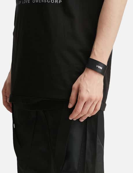 ID Leather Bracelet Black view 8
