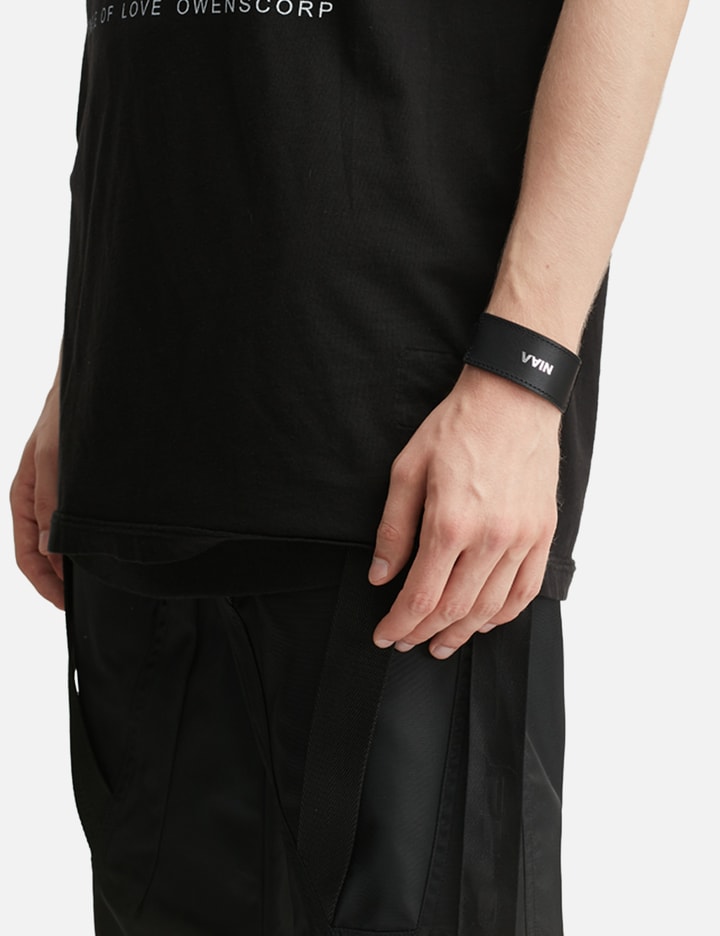 VAIN ID Leather Bracelet Black