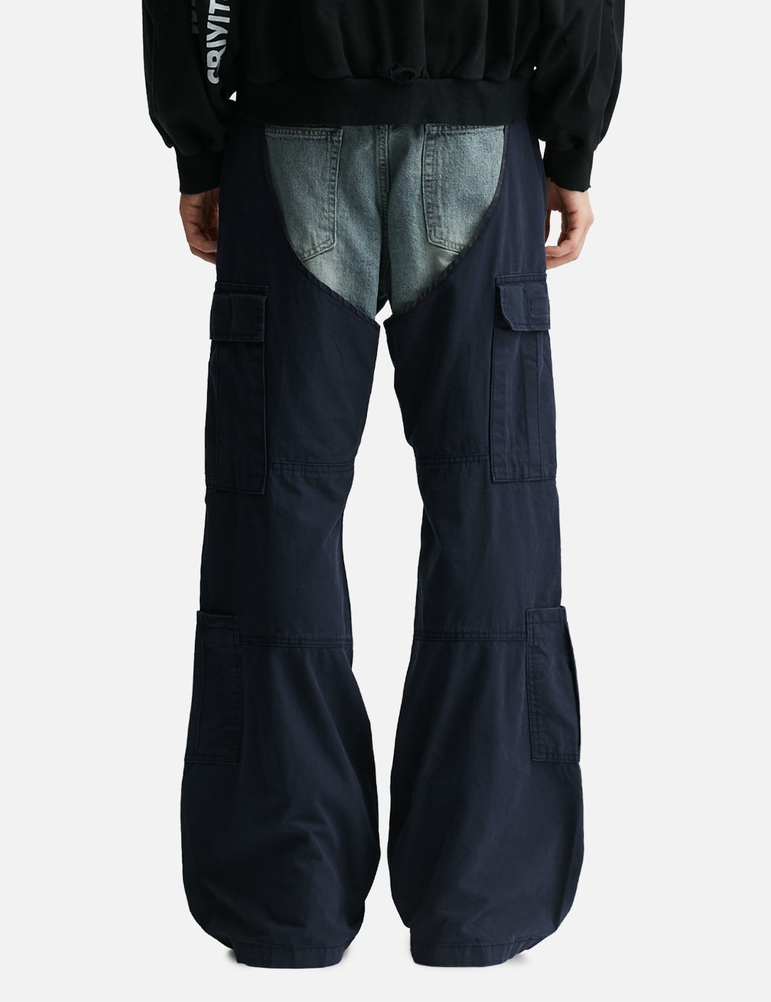 Biker Cargo Denim Pants view 13