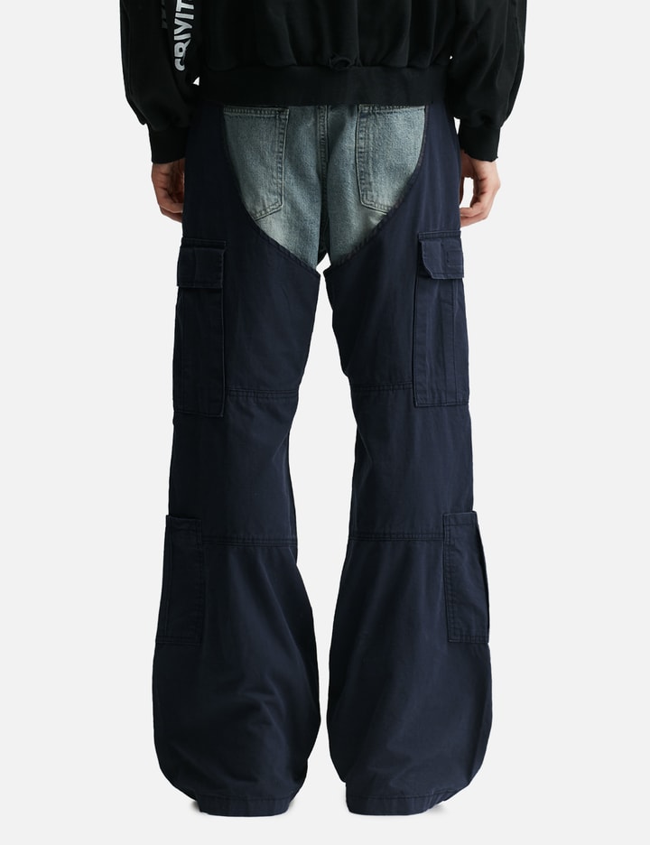 Protocol-Index Biker Cargo Denim Pants