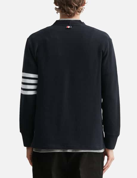 Textured Pique 4-Bar Cardigan view 12