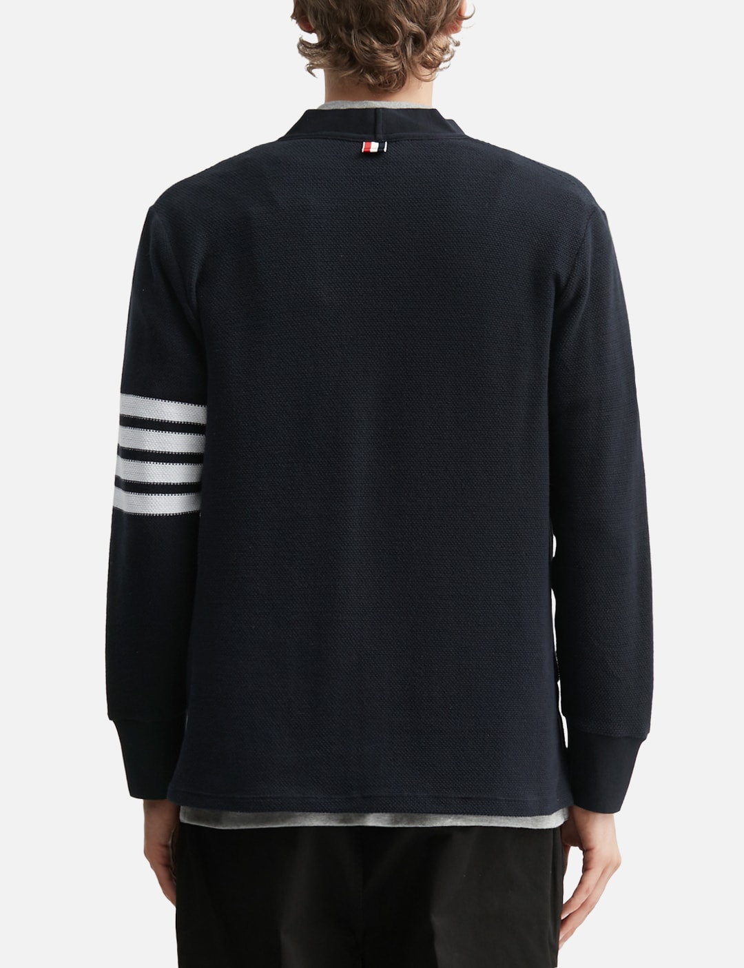 Textured Pique 4-Bar Cardigan view 13