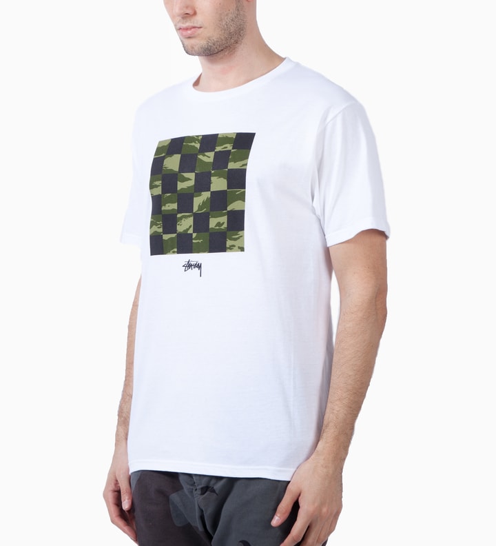 White/Tiger Camo Check T-Shirt Placeholder Image