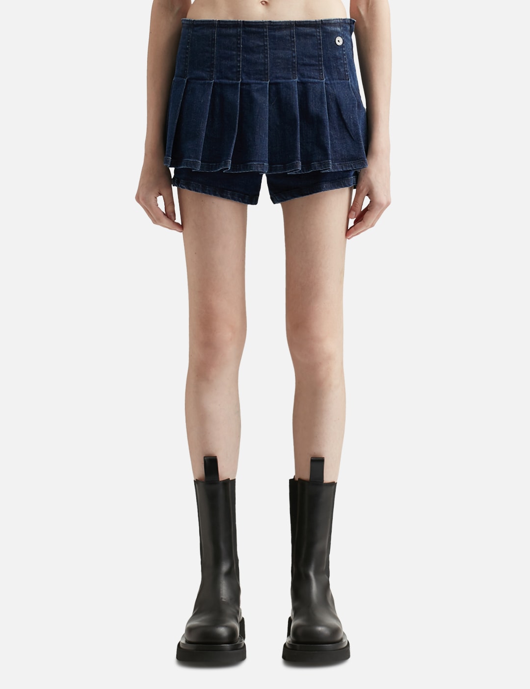 Denim Pleats Skort view 13