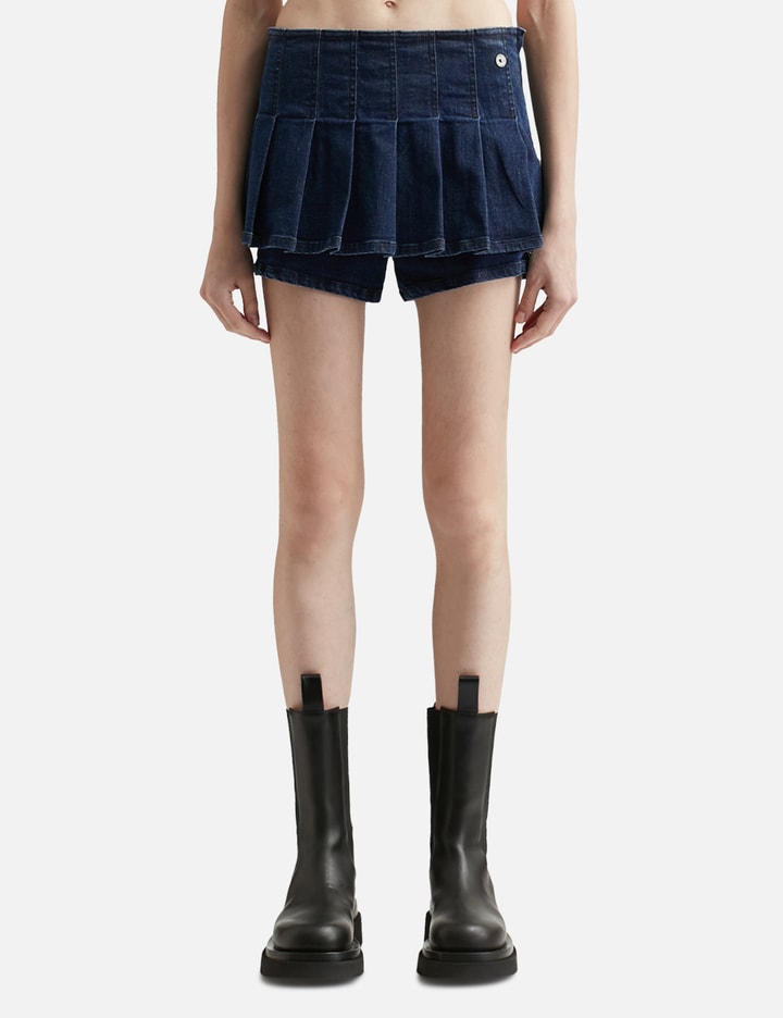 Denim Pleats Skort Placeholder Image