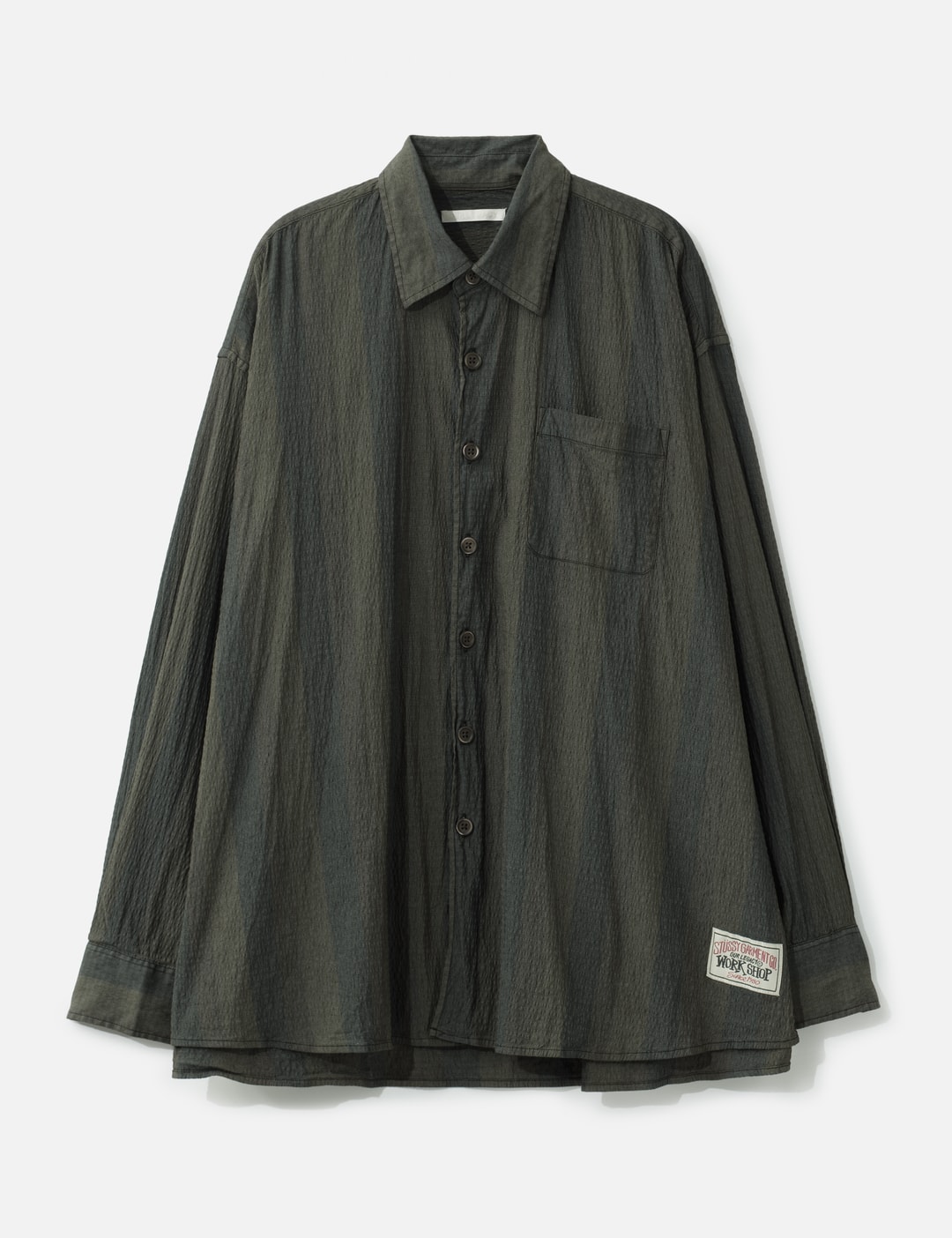 Stussy Borrowed Shirt Overdyed Multi Stripe view 4