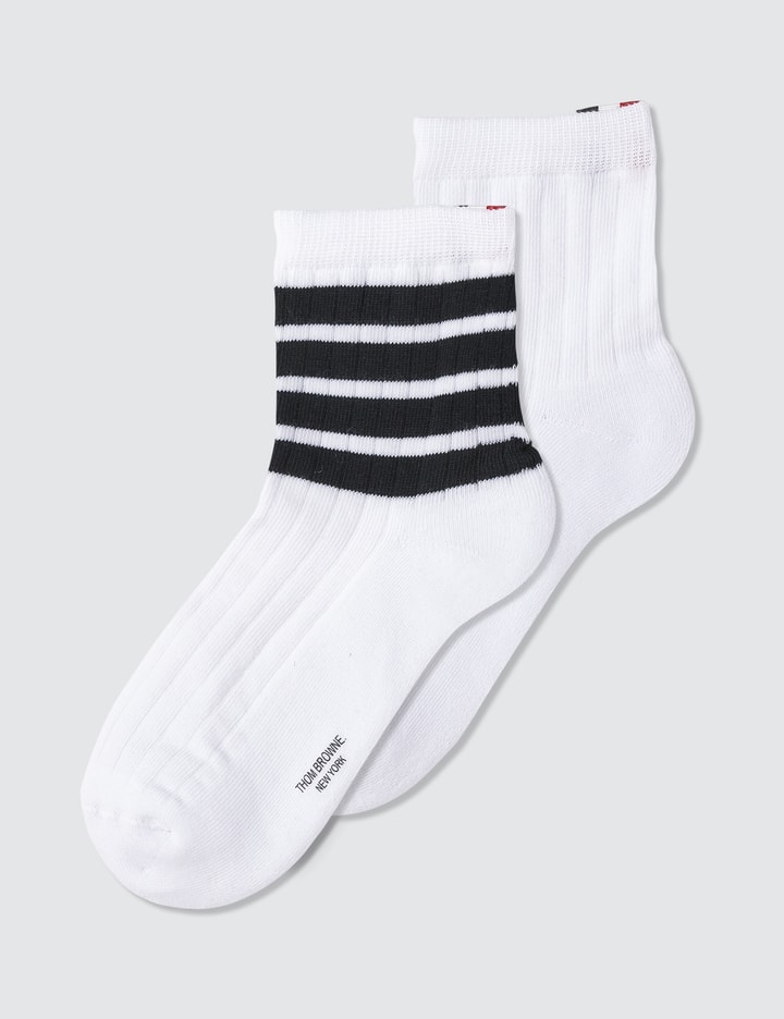 4 Bar Stripe Ankle Socks Placeholder Image