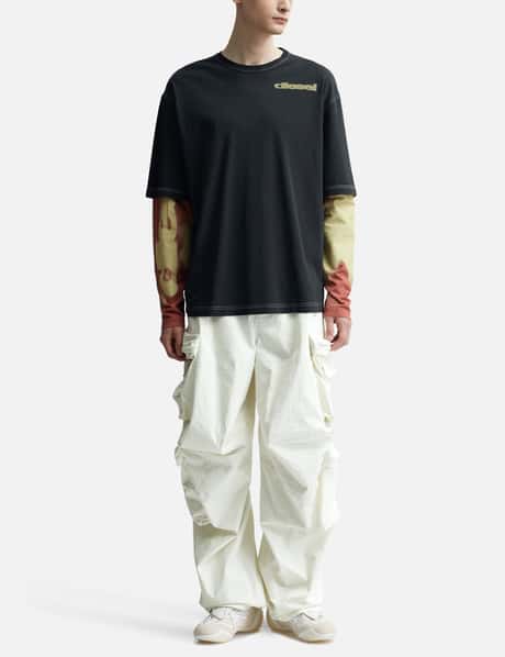 Cargo Pants In Stretch Cotton Satin view 14