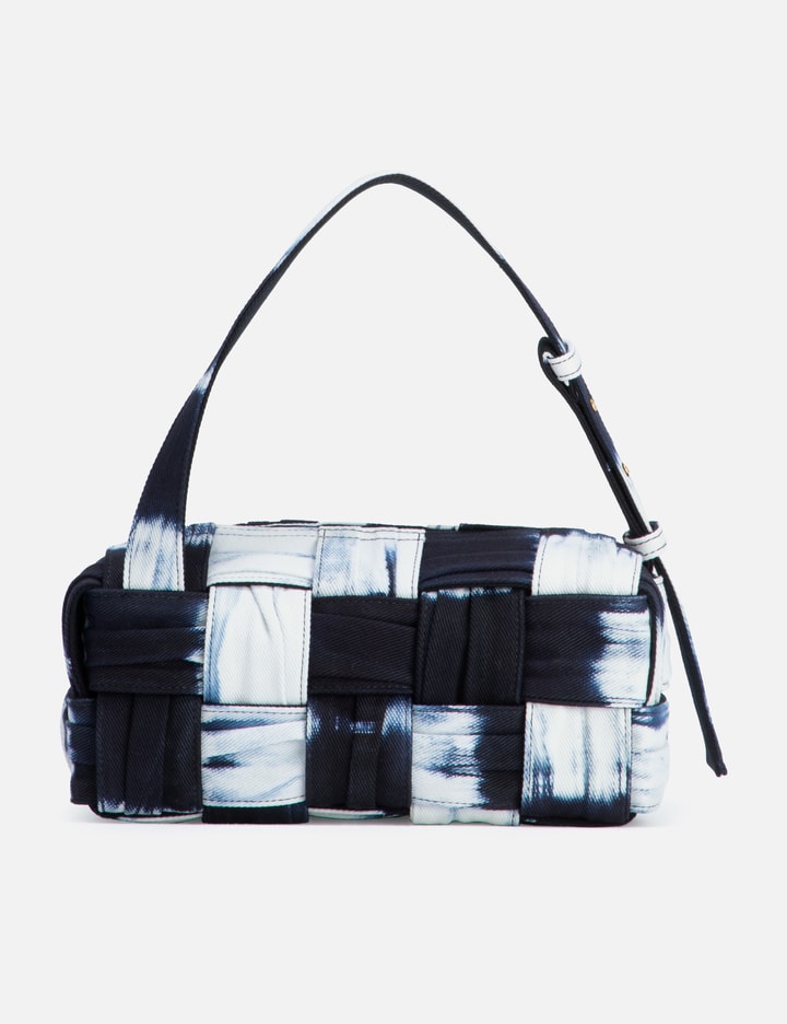 Shop Bottega Veneta Small Brick Cassette In Blue