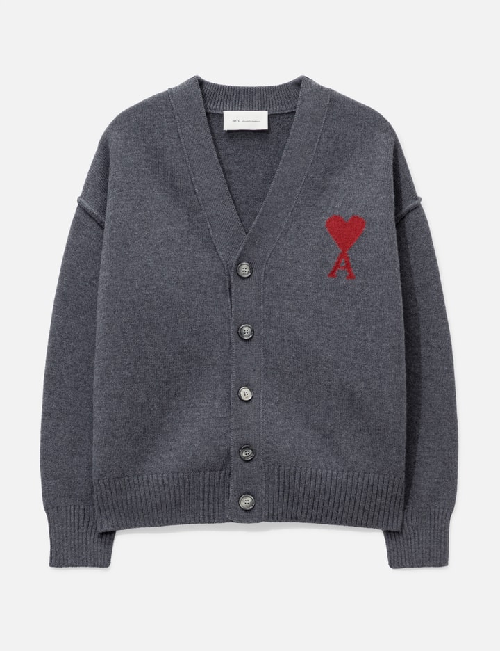 Ami Cardigan With Contrasted Ami De Coeur