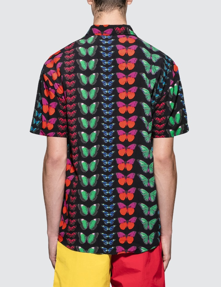 Pleasures Butterfly Short Sleeve Button Up