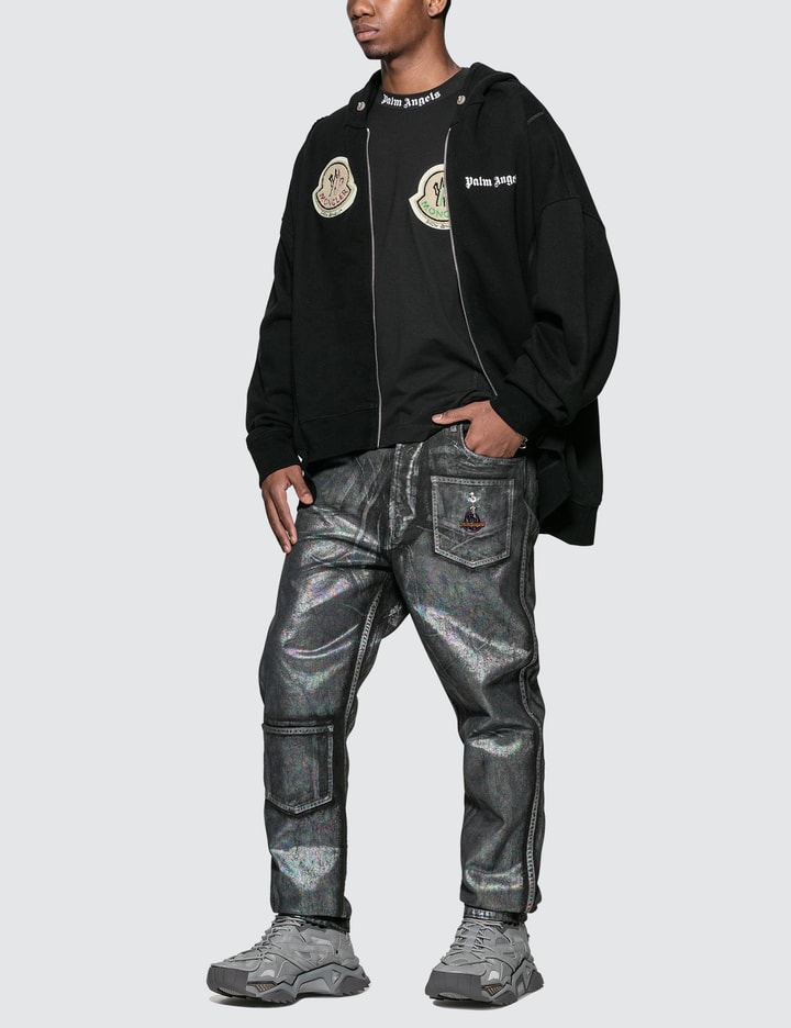 Moncler Genius x Palm Angels Metallic Pleated Jeans Placeholder Image