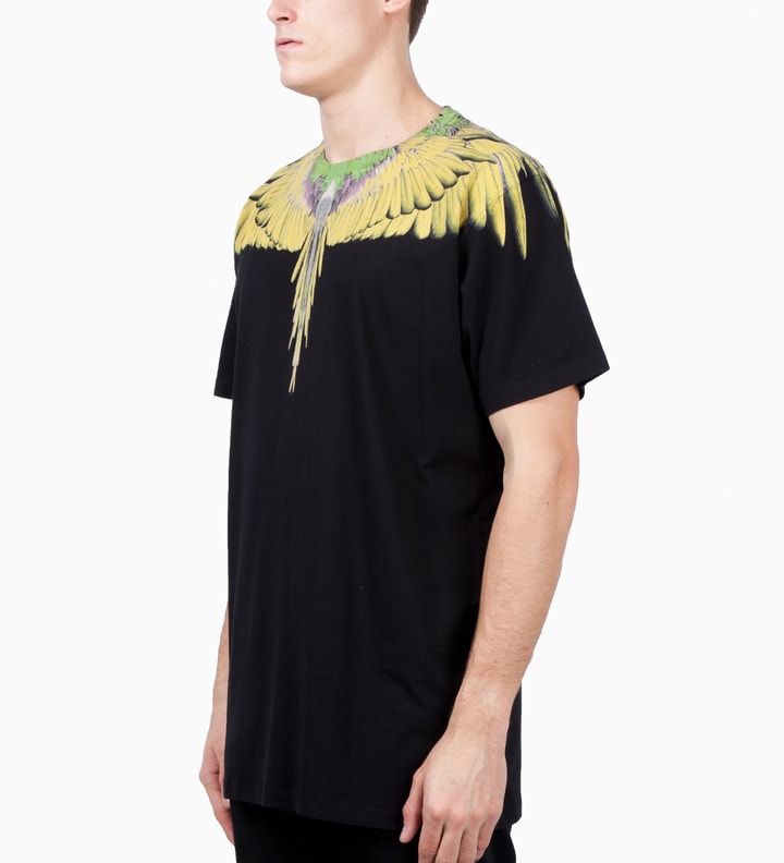 Marcelo Burlon - Black Alas T-Shirt HBX - Curated Fashion and Lifestyle by Hypebeast
