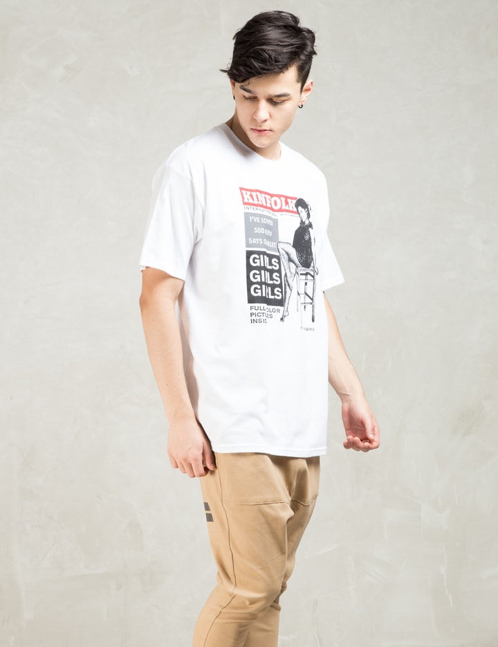 White Pin Up T-shirt Placeholder Image