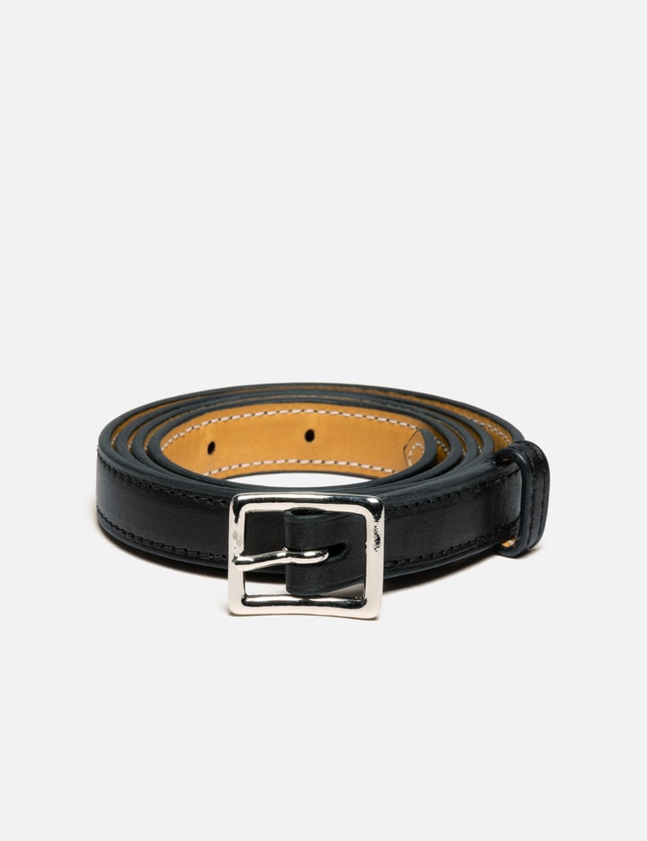 Kaptain Sunshine Narrow Calf Leather Belt