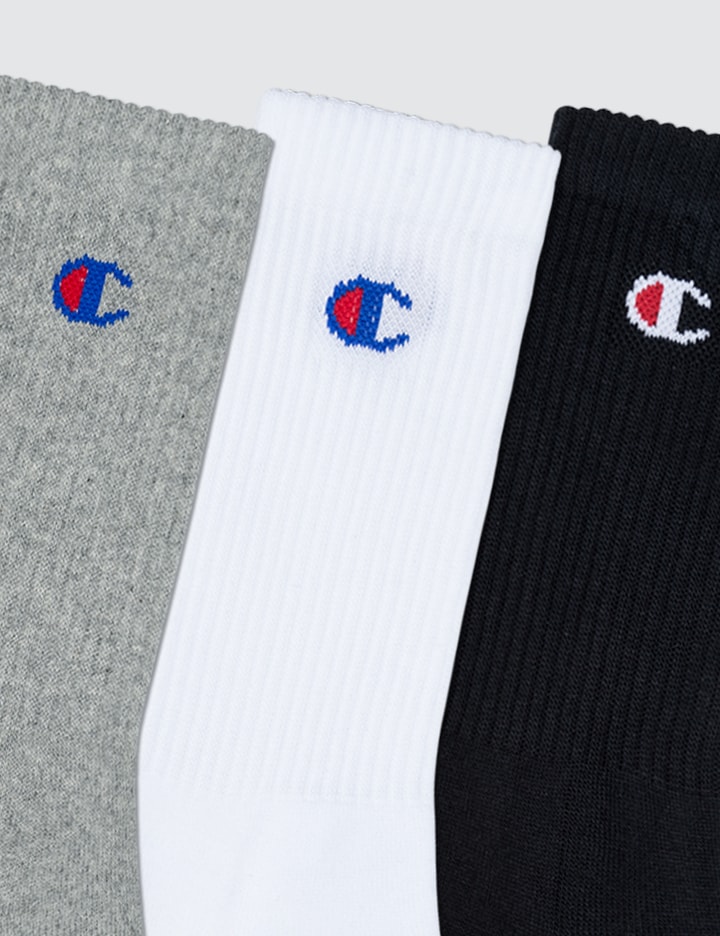 Small Logo Crew Socks (Pack of 3) Placeholder Image