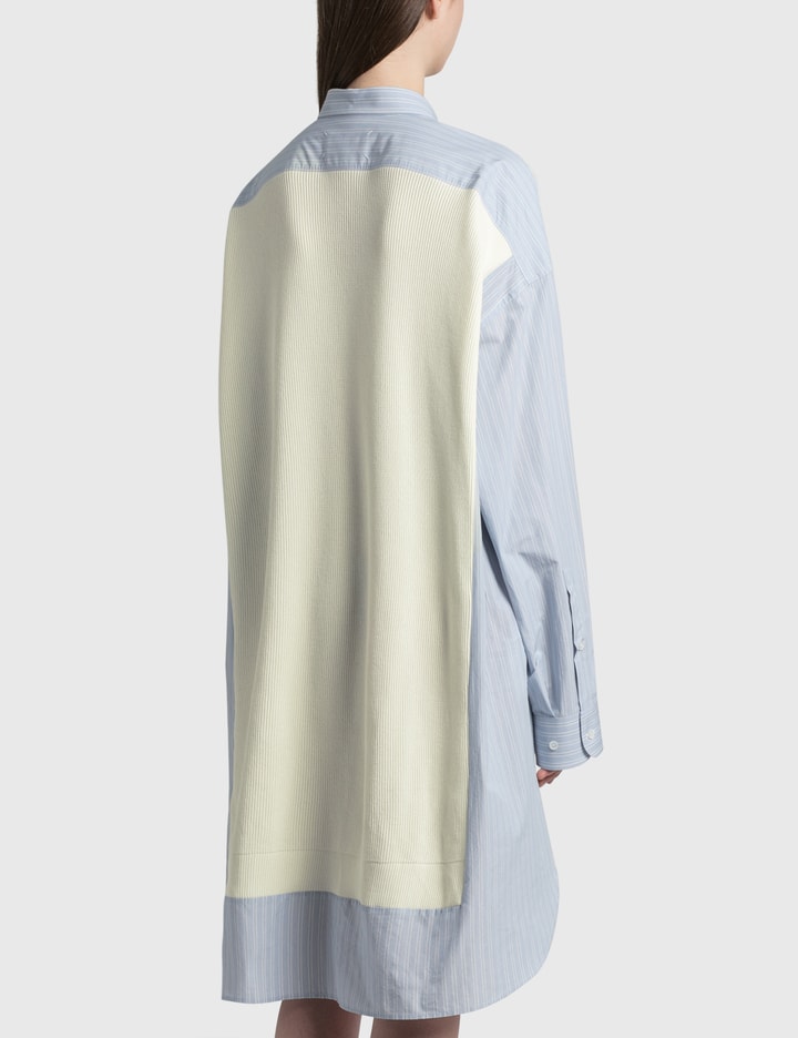 Spliced Knit Shirt Dress Placeholder Image