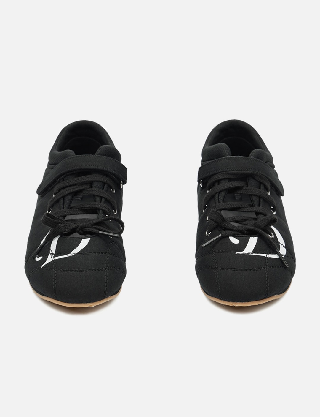 D Logo Lace Up Mozzi Shoes In Black view 11