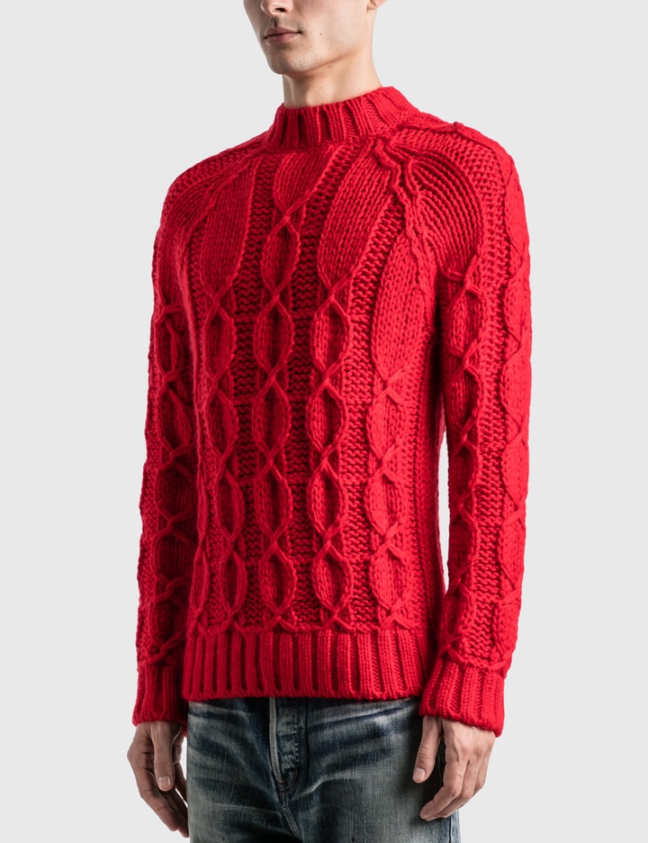 Cable-Knit Sweater In Wool And Mohair Placeholder Image