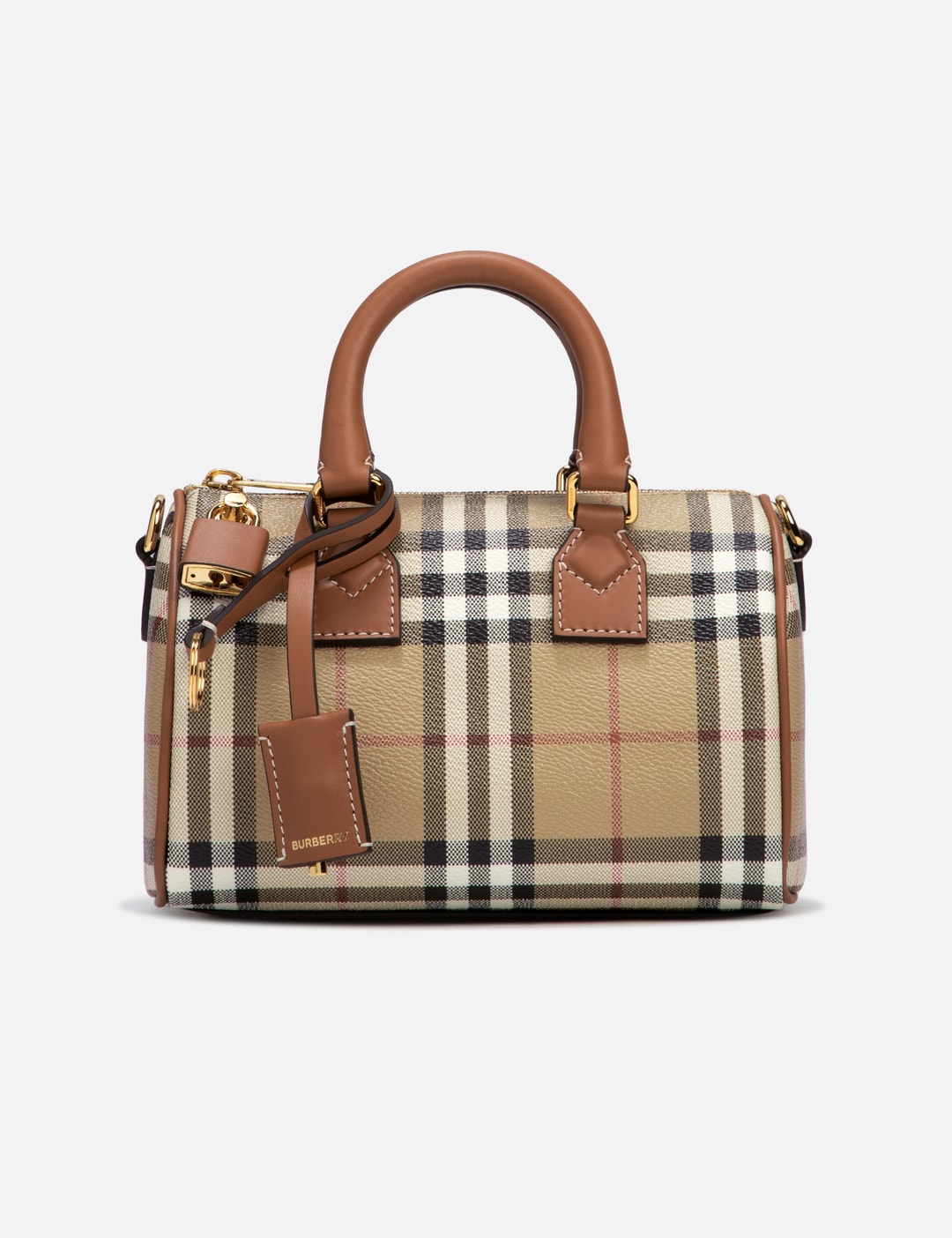 The barrel bowling bag Burberry Beige in Cotton - 35884339