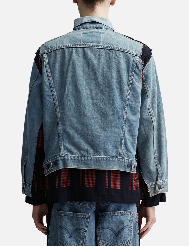 Shop Needles Jean Covered Jacket In Blue