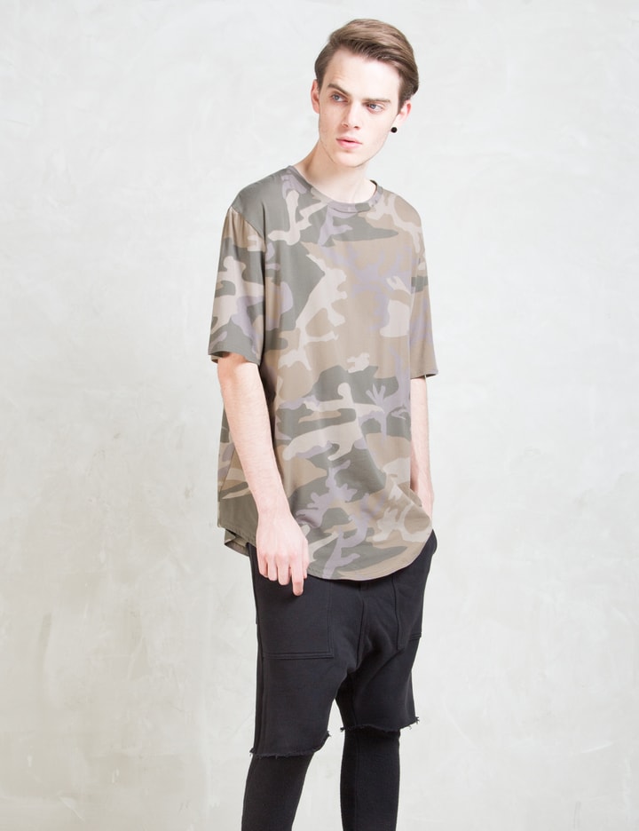 Camo E-long Scoop T-shirt Placeholder Image