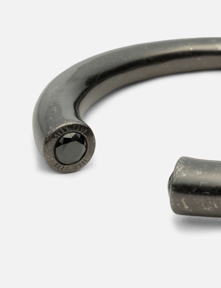 Team Wang Design Acceptance Metal Gem Bangle In Brown