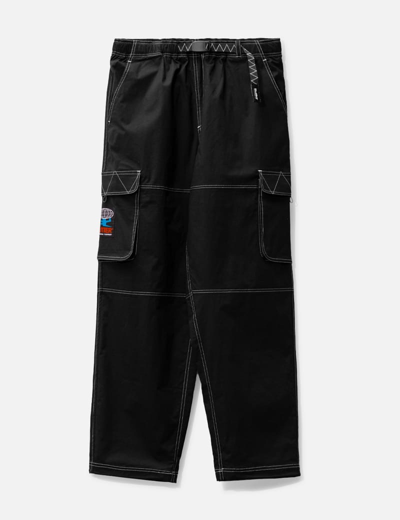 Men Dark Grey Overdyed Cargo Trousers with Contrast Stitch – MINTOBAY