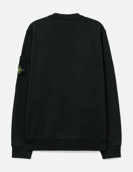 Cotton Fleece Crewneck Sweatshirt With Seasonal Pocket view 9