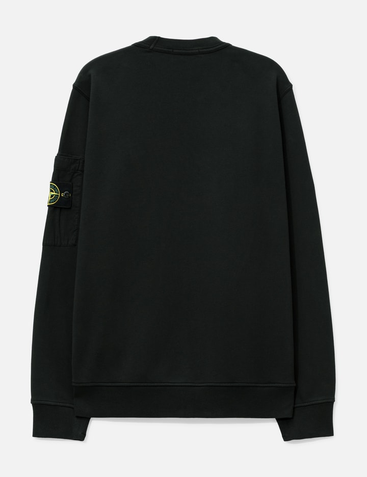 Stone Island Cotton Fleece Crewneck Sweatshirt With Seasonal Pocket