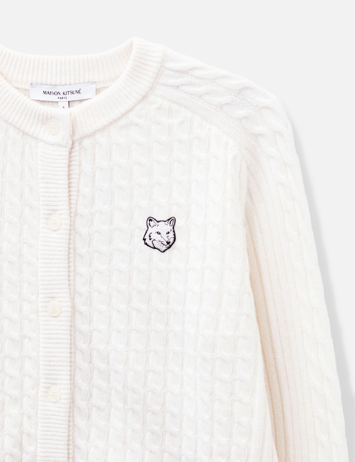 Maison Kitsuné Fox Head Cable Knit Cardigan