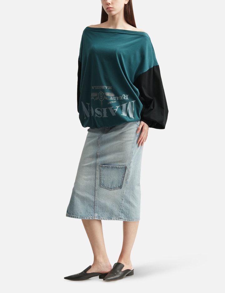 MM6 Maison Margiela Two-Tone Upside-Down Sweatshirt