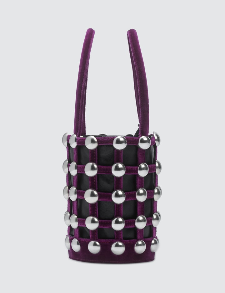 Roxy Cage Velvet Mini Bucket with Studs Placeholder Image