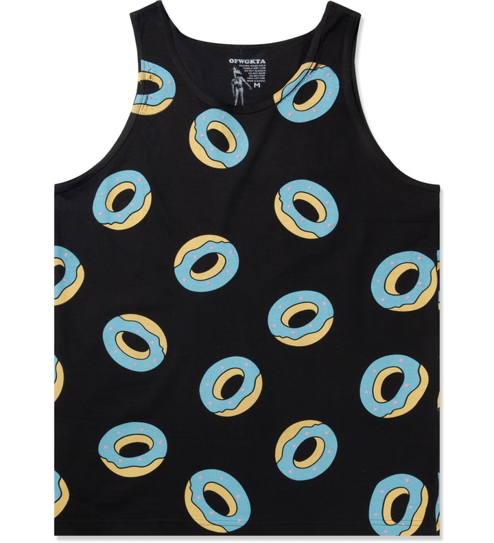 Black All Over Donut Tank Top Placeholder Image