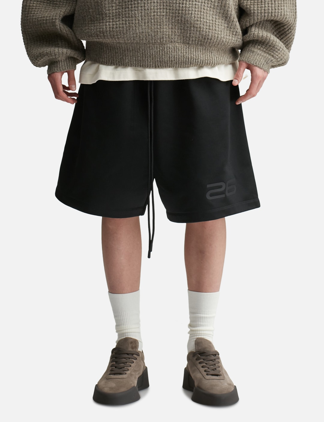 Satin Fleece Relaxed Sweatshort view 18