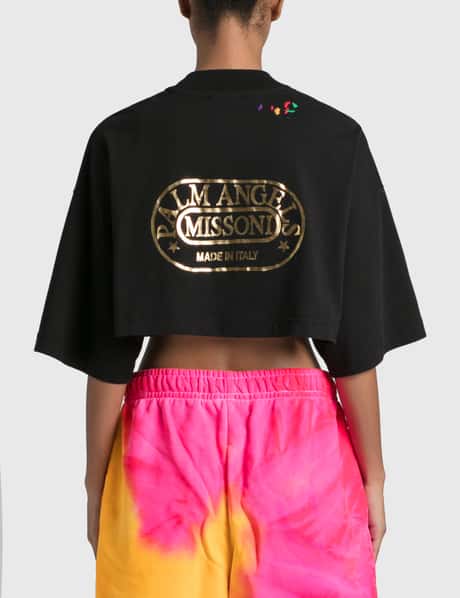 Palm Angels - Palm Angels x Missoni ヘリテージ クロップド Tシャツ  