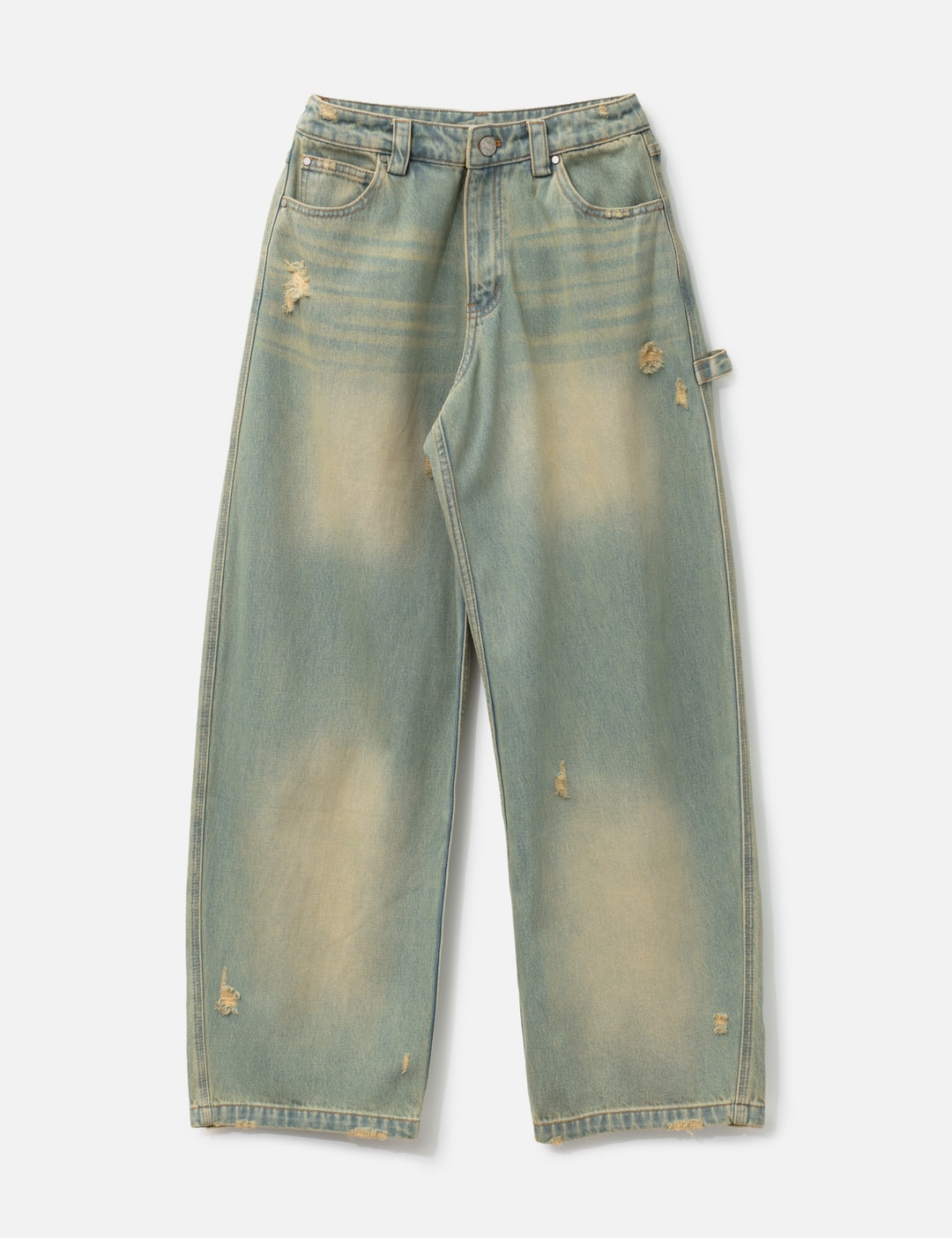 Blue Barrel Leg Jeans view 7