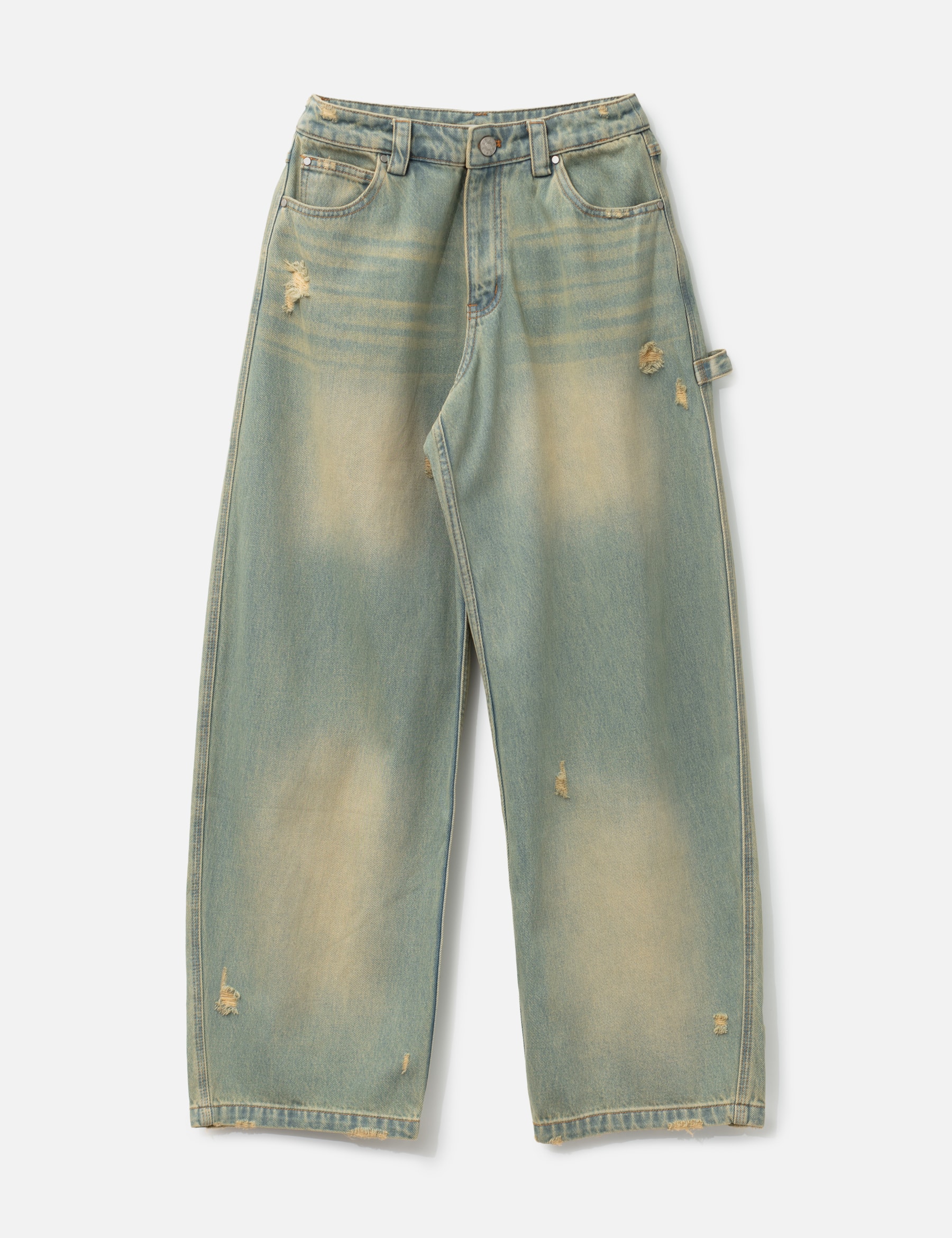Blue Barrel Leg Jeans view 16